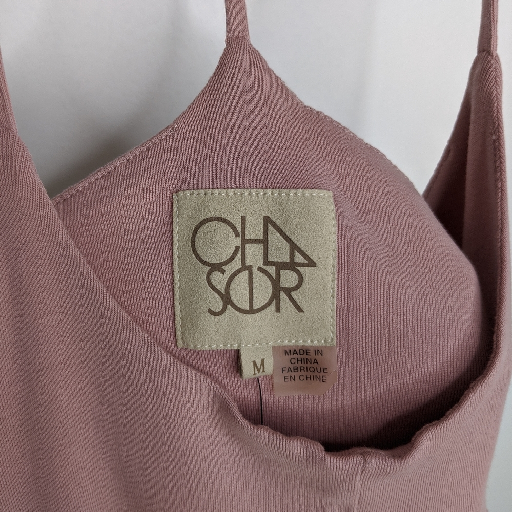 Chaser Mauve Baby Rib Spaghetti Vented Shirttail - Picture 8 of 9